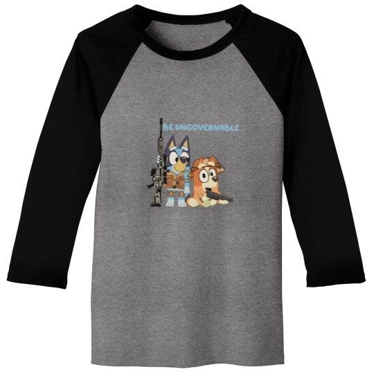 Discover BlueyDad Be Ungovernable Baseball Tees | BlueyDad And Bingo Family Baseball Tees