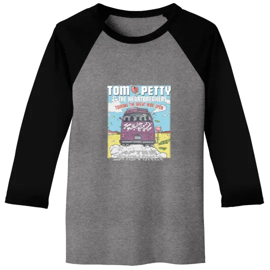Discover Tom Petty & the Heartbreakers Touring the Great Wide Open Rock Music Baseball Tees