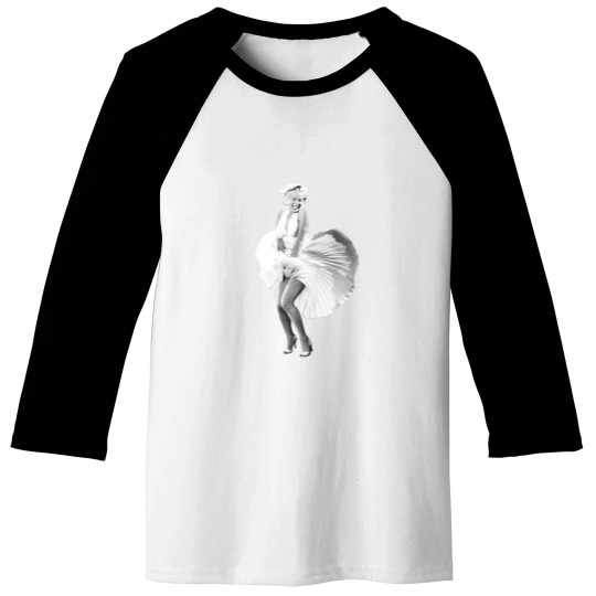Discover Marilyn Monroe Classic Dress Pose Baseball Tees