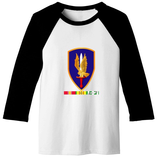 Discover Army 1st Aviation Brigade Vietnam w SVC wo Txt Baseball Tees
