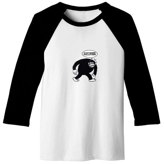 Discover Noise Pollution monkeys Logo Baseball Tees
