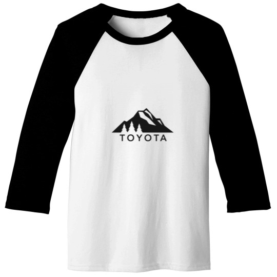 Discover toyotas mountains Logo Version 2 Black Baseball Tees