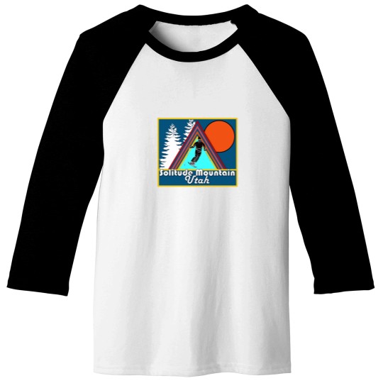 Discover Solitude mountains Utah skis vacation snow board -3 Baseball Tees