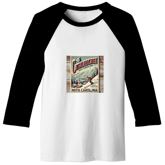 Discover Cataloochee skis Resort -5 Baseball Tees