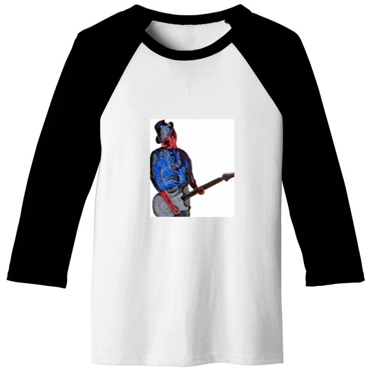 Discover Guitar man Premium Scoop Baseball Tees