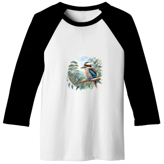 Discover Watercolour kookaburra Baseball Tees