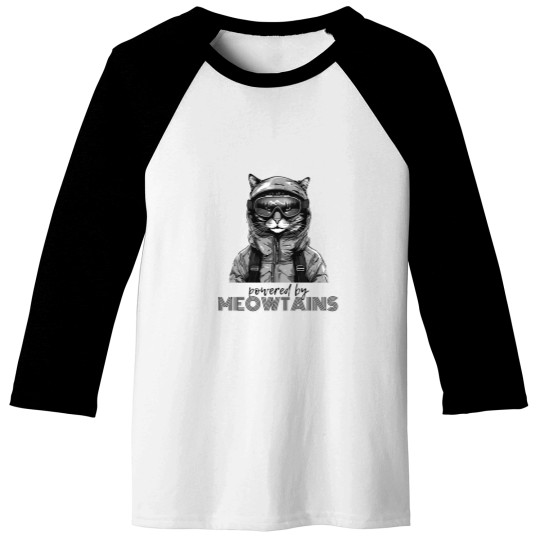 Discover Meowtains Are Calling Cat Baseball Tees