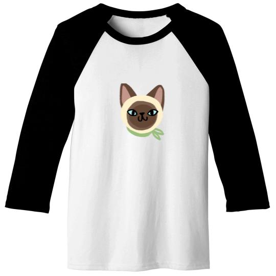 Discover Siamese cat faces Baseball Tees