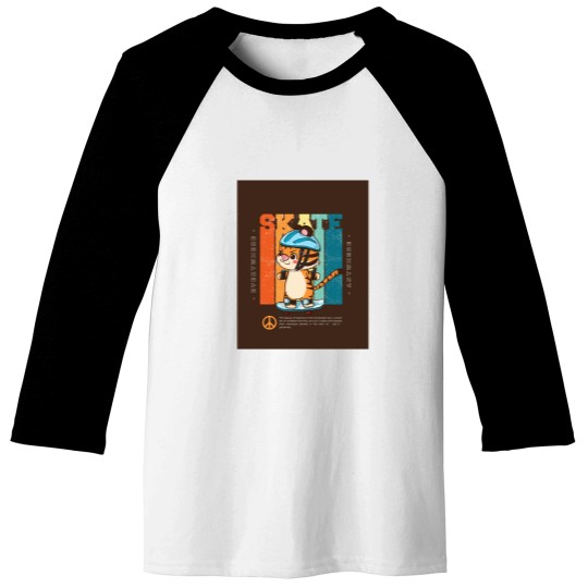 Discover the cat mochi Baseball Tees