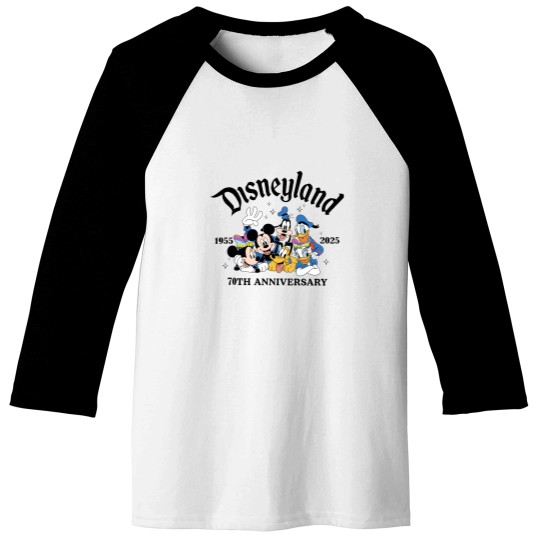 Discover Disneyyland 70th Anniversary Baseball Tees, Castle Platinum Celebration 1955-2025 Baseball Tees