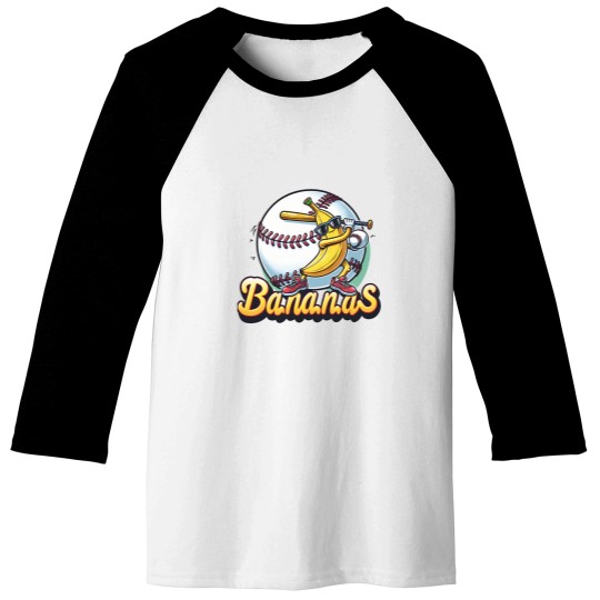 Discover Let's Go Bananas Baseball Baseball Tees, Sports Team Mascot Baseball Tees