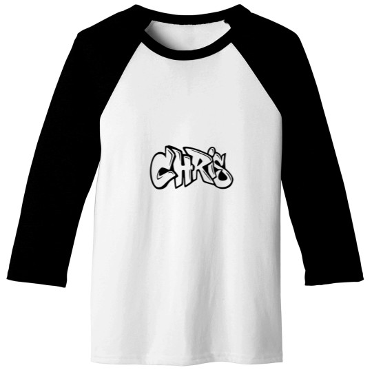Discover Chris - Graffiti Name Baseball Tees