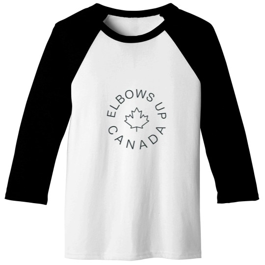 Discover Elbows Up Canada Baseball Tees
