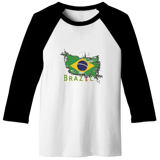 Discover Brazil 2018 FIFA World Cup Brazilian Football Confederation CBF Baseball Tees