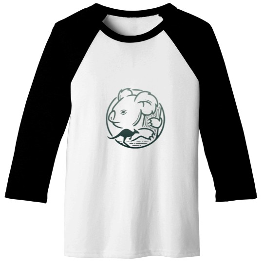 Discover Koala - Kangaroo - Australia Baseball Tees