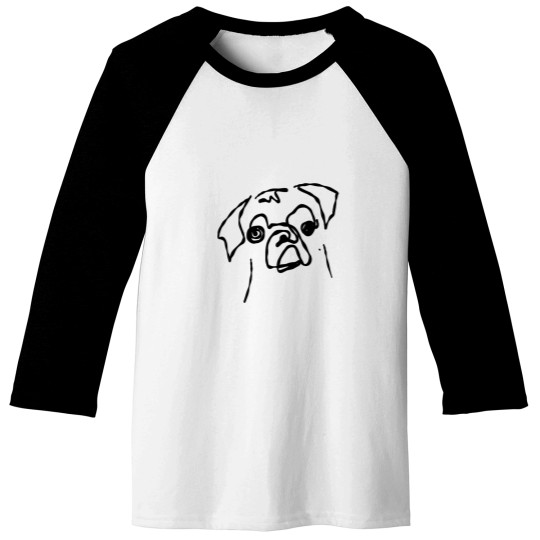 Discover Pug Baseball Tees
