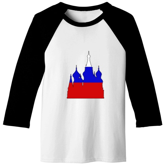 Discover Russiass - Saint Basil's Cathedral (Flag) _010 Baseball Tees