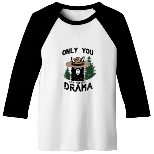Discover Only You Can Avoid the Drama, Llama Smokey Parody, Llama Super Soft Baseball Tees