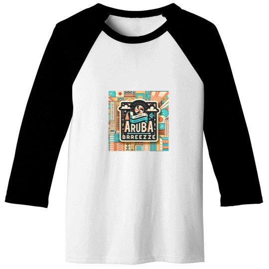 Discover Aruba is a breezeActive(1) Baseball Tees