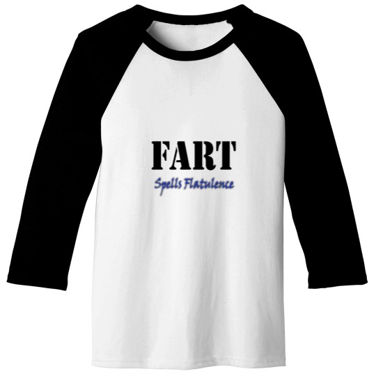 Discover Fart spells flatulence Baseball Tees