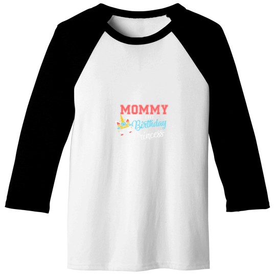 Discover Mommy of the birthday Princess cute unicorn gift for moms Oversized Baseball Tees