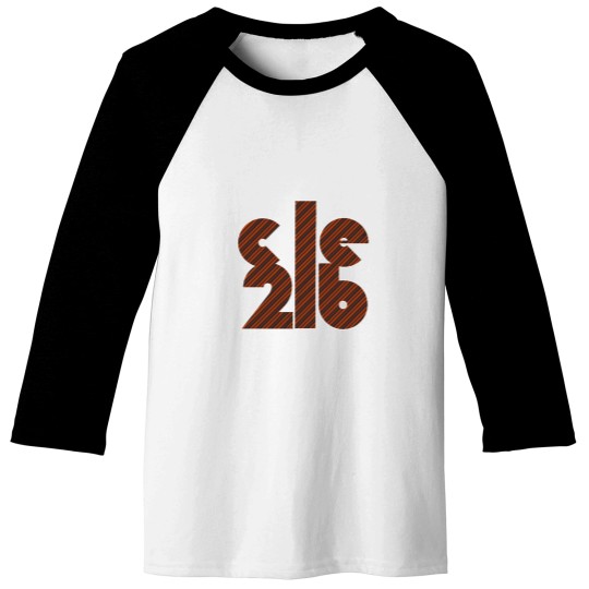 Discover Cleland - orange &amp_ brown Baseball Tees