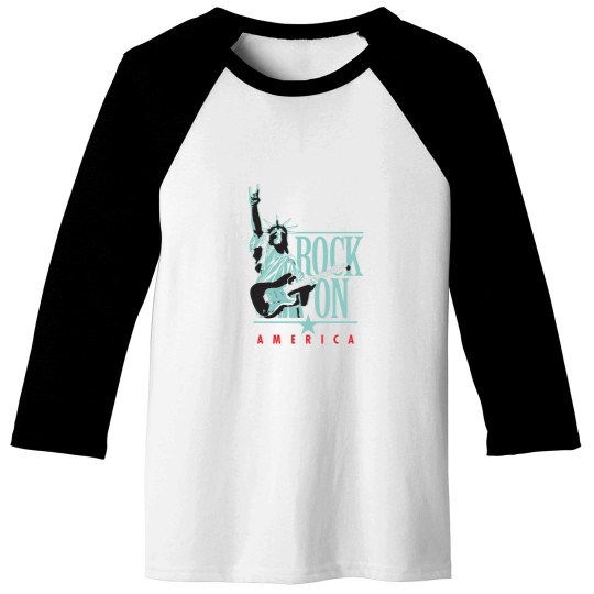 Discover Rock On America Baseball Tees