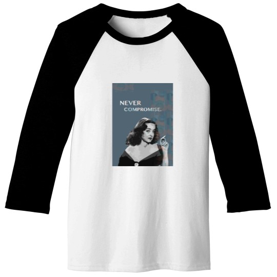 Discover Movie Stars_Betty Davis_Never Compromise. Baseball Tees