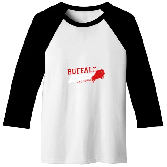 Discover Vintage Buffalo Retro Football Est 1960 New York At Game Day Baseball Tees