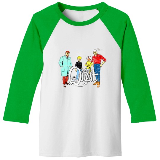 Discover Jonny Quest - weathered board distressed - Jonny Quest - Baseball Tees
