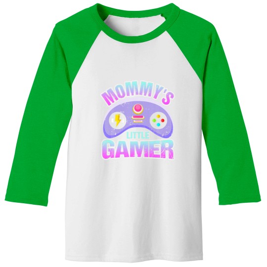 Discover Mommy's Little Gamer Video Gaming Baseball Tees
