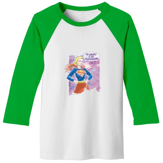 Discover Supergirl Galaxy Baseball Tees