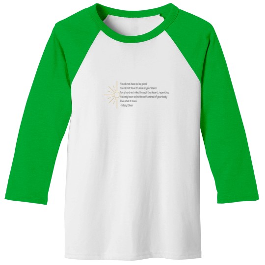 Discover Wild Geese | Mary Oliver Baseball Tees