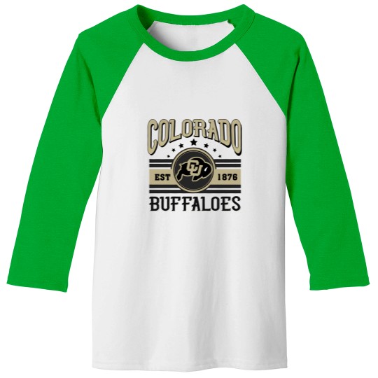 Discover Colorado Buffaloes Football Est 1876 Baseball Tees, University of Colorado Baseball Tees