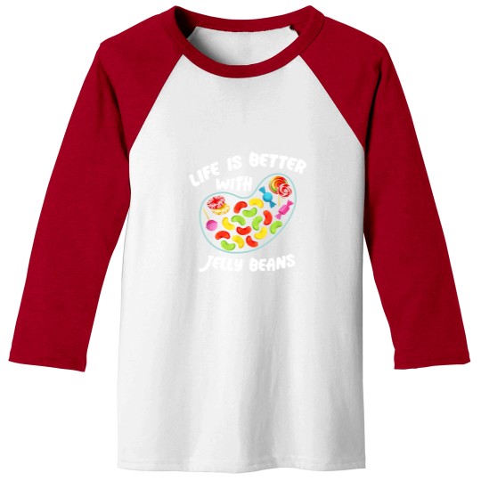 Discover Life Better Jelly Bean Candy Fruity Juicy Day Baseball Tees