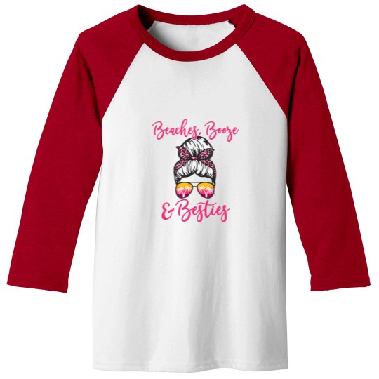 Discover Girls Trip Girls Weekend Friends Beaches Booze & Besties Baseball Tees