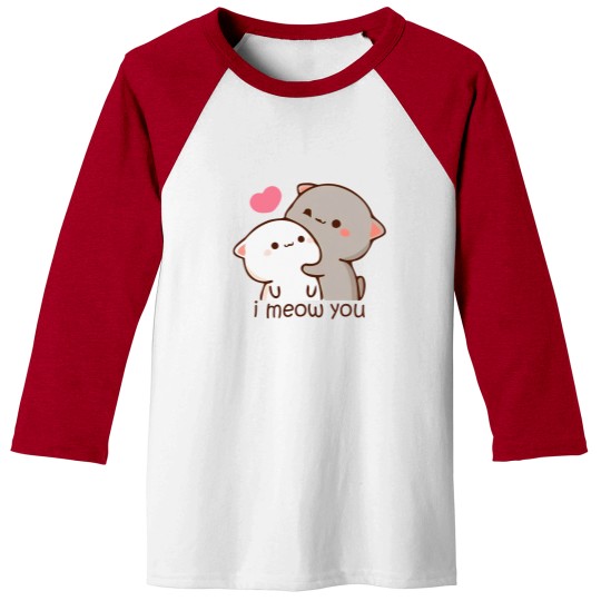 Discover Peach and goma mochi cat Baseball Tees