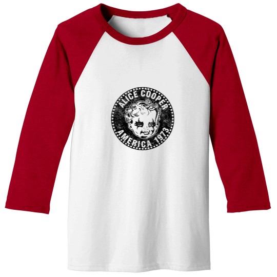 Discover Alice Cooper 1973 America Tour Graphite Heather Baseball Tees