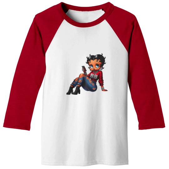 Discover Betty Boop Streetwear Baseball Tees