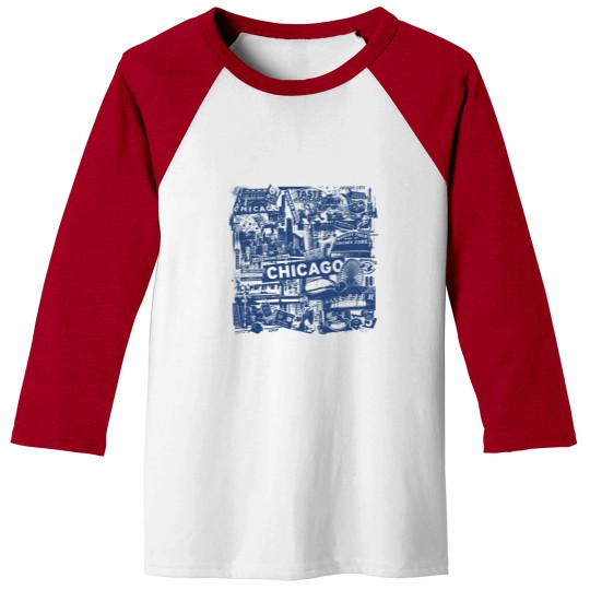 Discover Chicago Windy City Vacation Baseball Tees