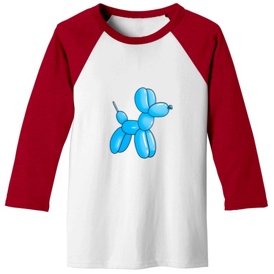 Discover Blue Cartoon Ballon dog Baseball Tees