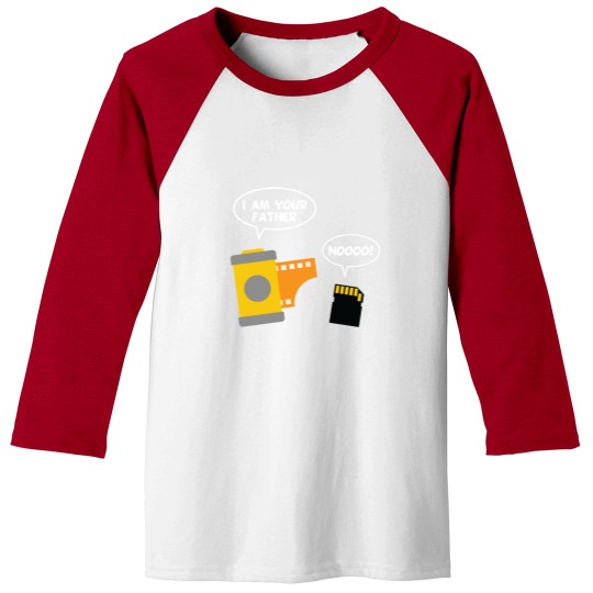 Discover Photographers Film I am Your Father SD Card Photog Baseball Tees
