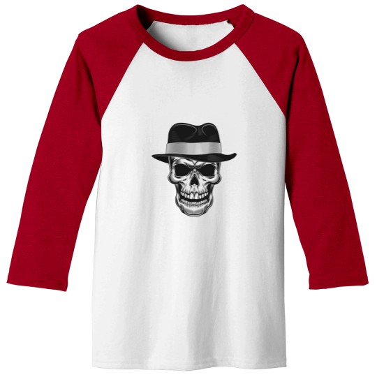 Discover Gangster Skull Baseball Tees
