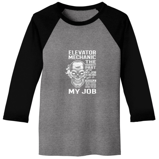 Discover Elevator Mechanic Baseball Tee - Fun Gift for Elevator Technicians