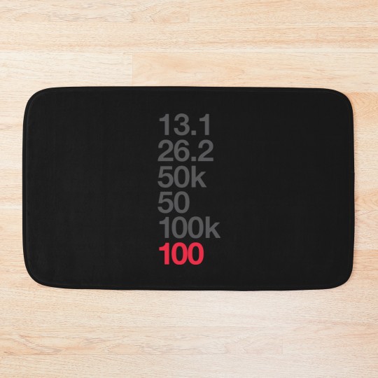 Discover 100 Miler Ultra Running - Ultramarathon - Bath Mats