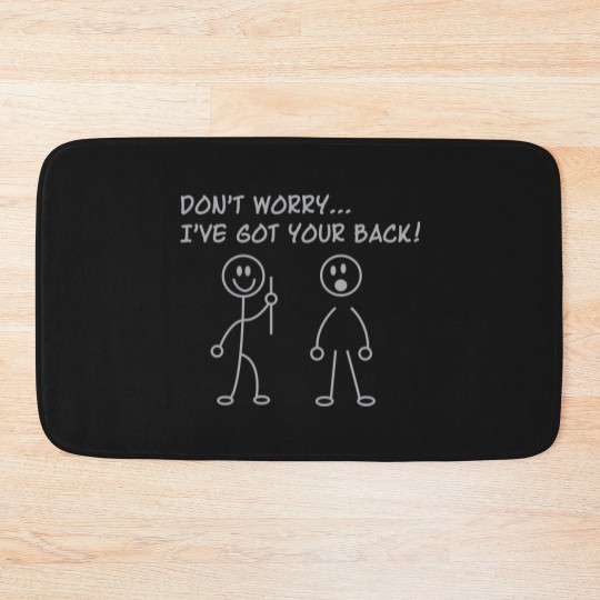Discover I've Got Your Back Bath Mats
