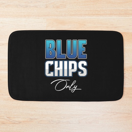 Discover Blue Chips Stocks Trader Business Investment Bath Mats