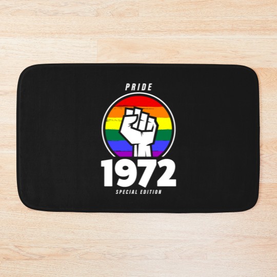 Discover 1972 Birthday Gay Pride LGBT Bath Mats