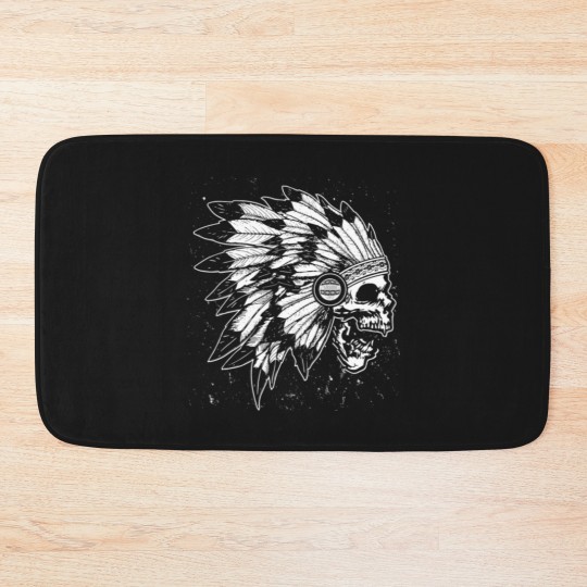 Discover skull native Bath Mats