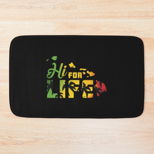 Discover Hawaii For Life Rasta Island Chain Gift traveler Bath Mats